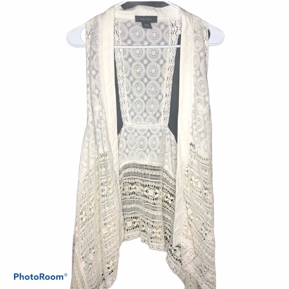 Karen Kane Other - Karen Kane Crochet Duster Vest
